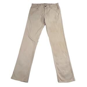 Faherty Jeans Men’s Size 32 Light Sand Beige 5-Pocket Straight Leg Denim Casual